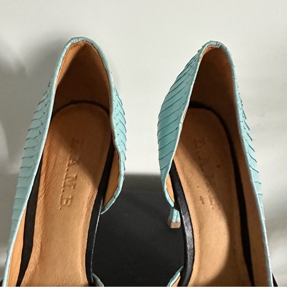 L.A.M.B. Python Leather Heels - Picture 5 of 12